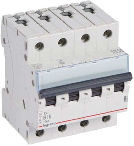 Выключатель автоматический Legrand TX3 6000 4п 16А B 10кА фото Выключатель автоматический Legrand TX3 6000 4п 16А B 10кА картинка